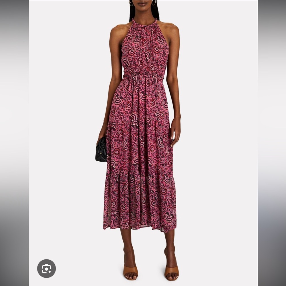 ALC paisley pink halter dress